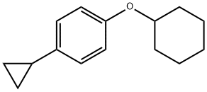 1-(Cyclohexyloxy)-4-cyclopropylbenzene Struktur