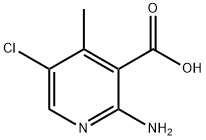 2-AMino-5-chloro-4-Methyl-nicotinic acid Struktur