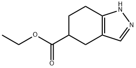 Ethyl 4,5,6,7-tetrahydro-1H-indazole-5-carboxylate Struktur