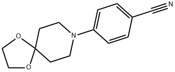 4-(1,4-dioxa-8-azaspiro[4.5]decan-8-yl)benzonitrile Struktur