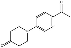 1-(4-acetylphenyl)piperidin-4-one Struktur