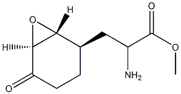 [1R-[1alpha,2alpha(S*)]]-alpha-Amino-5-oxo-7-oxabicyclo[4.1.0]heptane-2-propanoic acid methyl ester Struktur