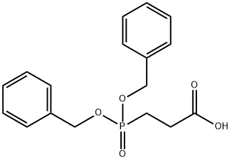 3-[BIS(PHENYLMETHOXY)PHOSPHINYL]-PR
OPANOIC ACID Structure