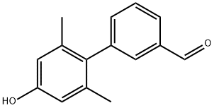 [1,1-Biphenyl]-3-carboxaldehyde,4-hydroxy-2,6-dimethyl-(9CI) Struktur