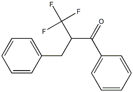 2-Benzyl-3,3,3-trifluoro-1-phenylpropan-1-one Struktur