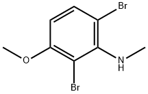 2,6-DibroMo-3-Methoxy-N-Methylaniline Struktur