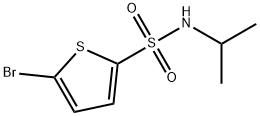 5-BroMo-thiophene-2-sulfonic acid isopropylaMide Struktur