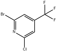 2-Bromo-6-chloro-4-(trifluoromethyl)pyridine Struktur