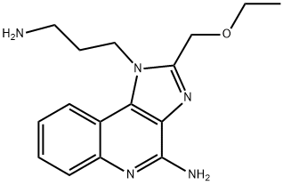 1H-IMIDAZO[4,5-C]QUINOLINE-1-PROPANAMINE,4-AMINO-2-(ETHOXYMETHYL) Struktur