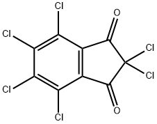 2,2,4,5,6,7-Hexachloro-1H-indene-1,3(2H)-dione Struktur