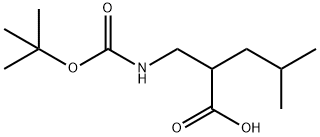 (R,S)-2-Isobutyl-3-(boc-aMino)propanoic acid 結(jié)構(gòu)式