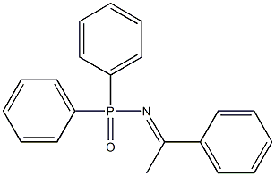 (E)-P,P-diphenyl-N-(1-phenylethylidene)phosphinic aMide Struktur