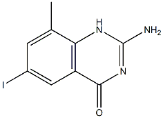 2-AMino-6-iodo-8-Methylquinazolin-4(1H)-one Struktur