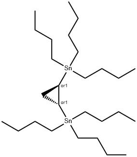 (1R,2R)-1,2-cyclopropanediylbis(tributylstannane) rel Struktur