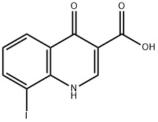 8-iodo-4-oxo-1,4-dihydroquinoline-3-carboxylic acid Struktur