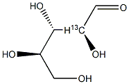 D-Lyxose-2-13C Struktur