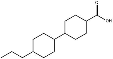 4'-Propyl-[1,1'-bicyclohexyl]-4-carboxylic acid Struktur