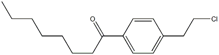 1-[4-(2-Chloroethyl)phenyl]-1-octanone Struktur