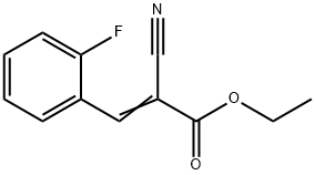 Ethyl 2-Cyano-3-(2-fluorophenyl)acrylate Struktur