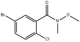 N-Methoxy-N-Methyl 5-broMo-2-chlorobenzaMide Struktur