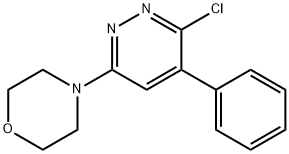 3-chloro-4-phenyl-6-(Morpholin-4-yl)-pyridazine Struktur