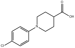 1-(4-chlorophenyl)piperidine-4-carboxylic acid Struktur