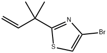 4-BroMo-2-(2-Methylbut-3-en-2-yl)thiazole Struktur