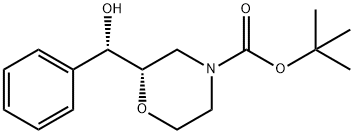 (S)-4-Boc-2-((S)-hydroxy(phenyl)Methyl)Morpholine Struktur