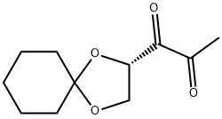 1-(2S)-1,4-Dioxaspiro[4.5]dec-2-yl-1,2-propanedione Struktur