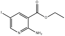 2-Amino-5-iodo-3-pyridinecarboxylic acid ethyl ester Struktur