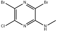 3,5-DibroMo-6-chloro-N-Methylpyrazin-2-aMine Struktur