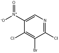 3-BroMo-2,4-dichloro-5-nitropyridine Struktur