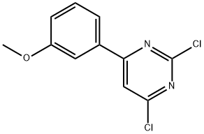 2,4-Dichloro-6-(3-Methoxyphenyl)pyriMidine Struktur