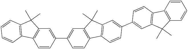 9,9,9',9',9'',9''-HexaMethyl-9H,9'H,9''H-2,2':7',2''-terfluorene Struktur