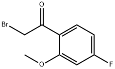 Ethanone, 2-broMo-1-(4-fluoro-2-Methoxyphenyl)- Struktur