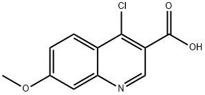 4-Chloro-7-Methoxyquinoline-3-caroboxylic acid Struktur