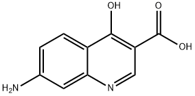 3-Quinolinecarboxylicacid,7-amino-4-hydroxy-(9CI) Struktur