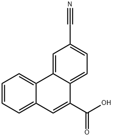 6-Cyanophenanthrene-9-carboxylic acid Struktur