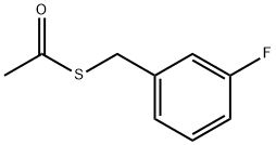 Thioacetic acid S-(3-fluoro-benzyl) ester Struktur