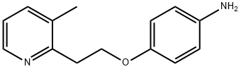 4-(2-(3-Methylpyridin-2-yl)ethoxy)aniline Struktur