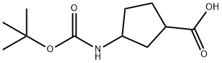 3-((tert-Butoxycarbonyl)aMino)cyclopentanecarboxylic acid Struktur