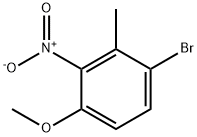 1-BroMo-4-Methoxy-2-Methyl-3-nitrobenzene Struktur