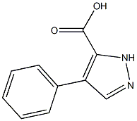 4-Phenyl-1H-pyrazole-5-carboxylic acid Struktur