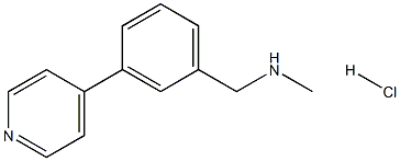 N-Methyl-1-(3-(pyridin-4-yl)phenyl)MethanaMine hydrochloride Struktur