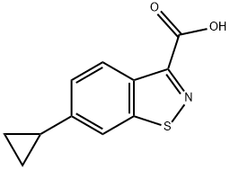 6-Cyclopropylbenzo[d]isothiazole-3-carboxylic acid Struktur