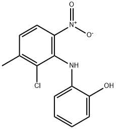 2-((2-Chloro-3-Methyl-6-nitrophenyl)aMino)phenol Struktur