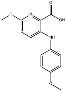 6-Methoxy-3-((4-Methoxyphenyl)aMino)picolinic acid Struktur