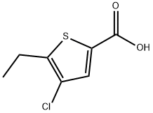 4-Chloro-5-ethylthiophene-2-carboxylic acid Struktur