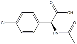 (S)-2-acetaMido-2-(4-chlorophenyl)aceticacid Struktur