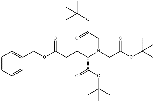 N,N-Bis[2-(1,1-diMethylethoxy)-2-oxoethyl]-L-glutaMic Acid 1-(1,1-DiMethylethyl) 5-(PhenylMethyl) Ester Struktur